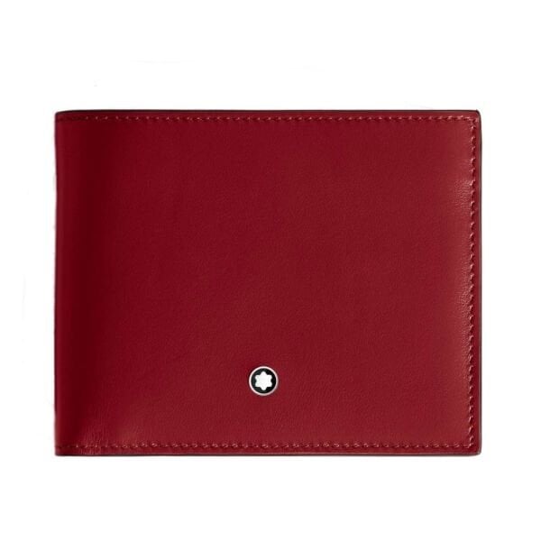 198805 Mont Blanc Meisterstück Kırmızı Cüzdan 6 cc