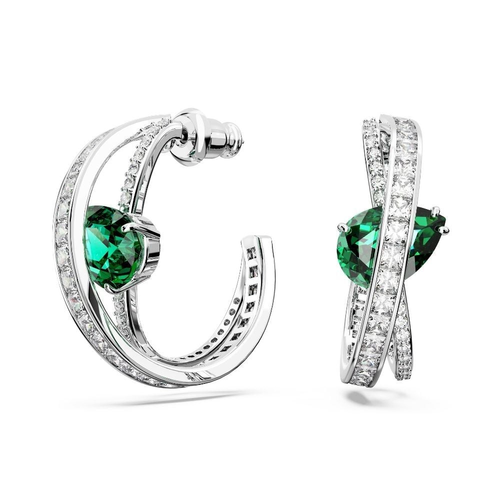 5665334 Swarovski Küpe Hyperbola:Pe Hoop Gre/Rhs 5665334