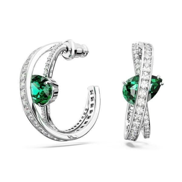 5665334 Swarovski Küpe Hyperbola:Pe Hoop Gre/Rhs 5665334