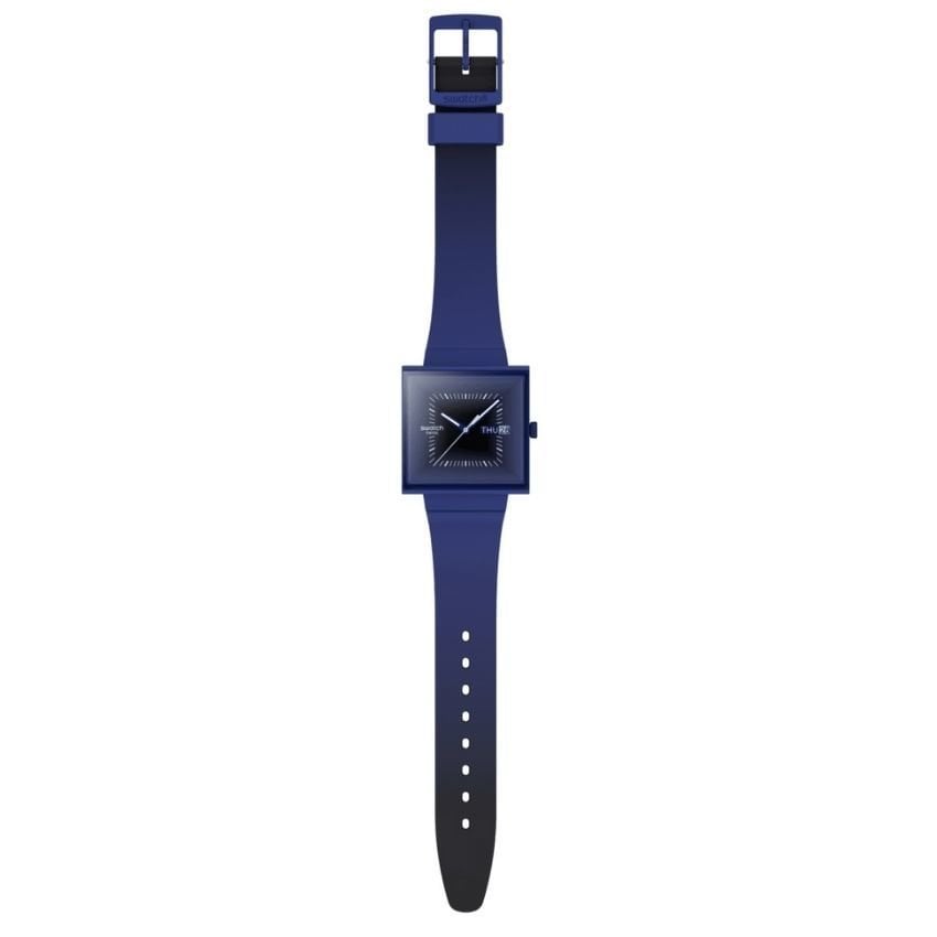 SO34N700 Swatch Squarely Blacklight Unisex Kol Saati SO34N700