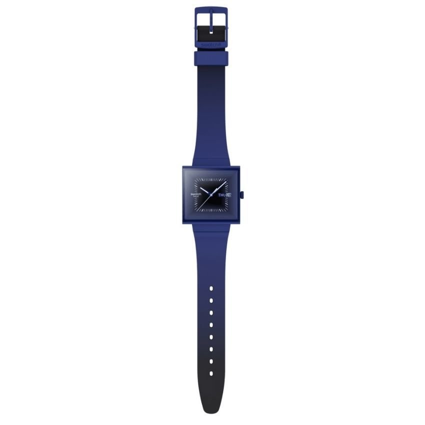 SO34N700 Swatch Squarely Blacklight Unisex Kol Saati SO34N700