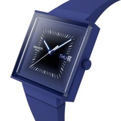 SO34N700 Swatch Squarely Blacklight Unisex Kol Saati SO34N700