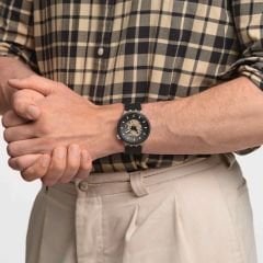 SB03C100 Swatch Time for Taupe Erkek Kol Saati
