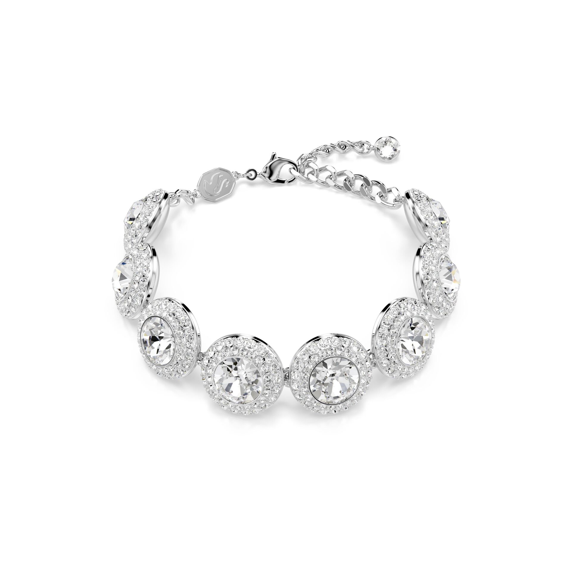 5735343 Swarovski Bilezik Una:Bracelet L Whı/Rhs M