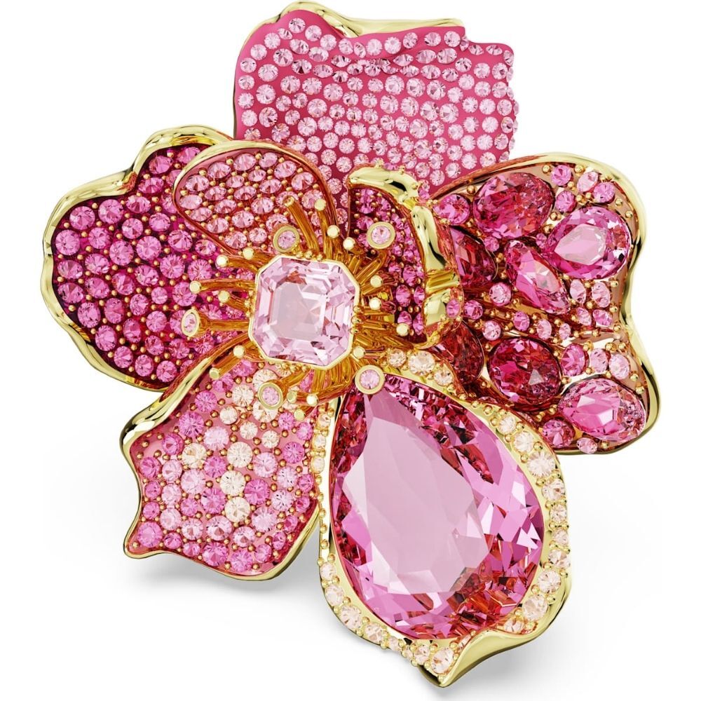 5657282 Swarovski Yüzük Florere:Coctail Ring Flower Pink Gold-tone Plated Size:52 5657282