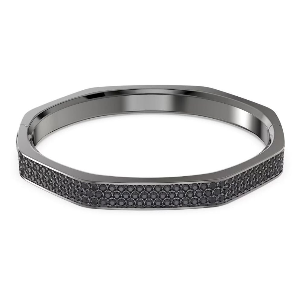 5656842 Swarovski Bilezik Dextera:Bangle Octagon shape, Pave Large Black, Ruthenium plated Size M 5656842