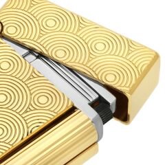 020845 St Dupont Initial Guilloche Gold Çakmak 20845