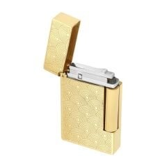 020845 St Dupont Initial Guilloche Gold Çakmak 20845