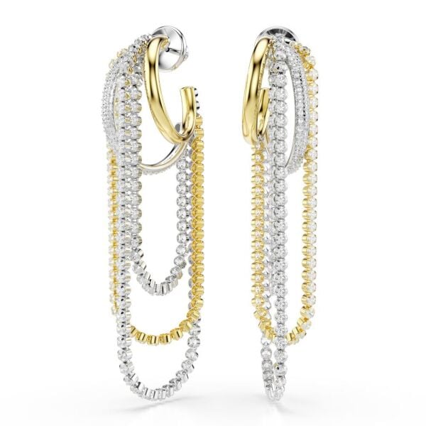 5749368 Swarovski Küpe Hyperbola:Pe Mıxed Whı/Mıx