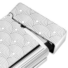 020844 St Dupont Initial Guilloche Silver Çakmak 20844