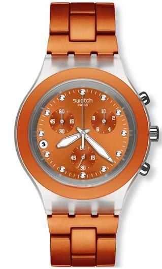 SVCK4051AG Swatch Full Blooded Naranja Kol Saati