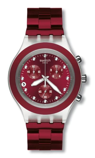 SVCK4054AG Swatch Full-Blooded Burgundy Unisex Kol Saati