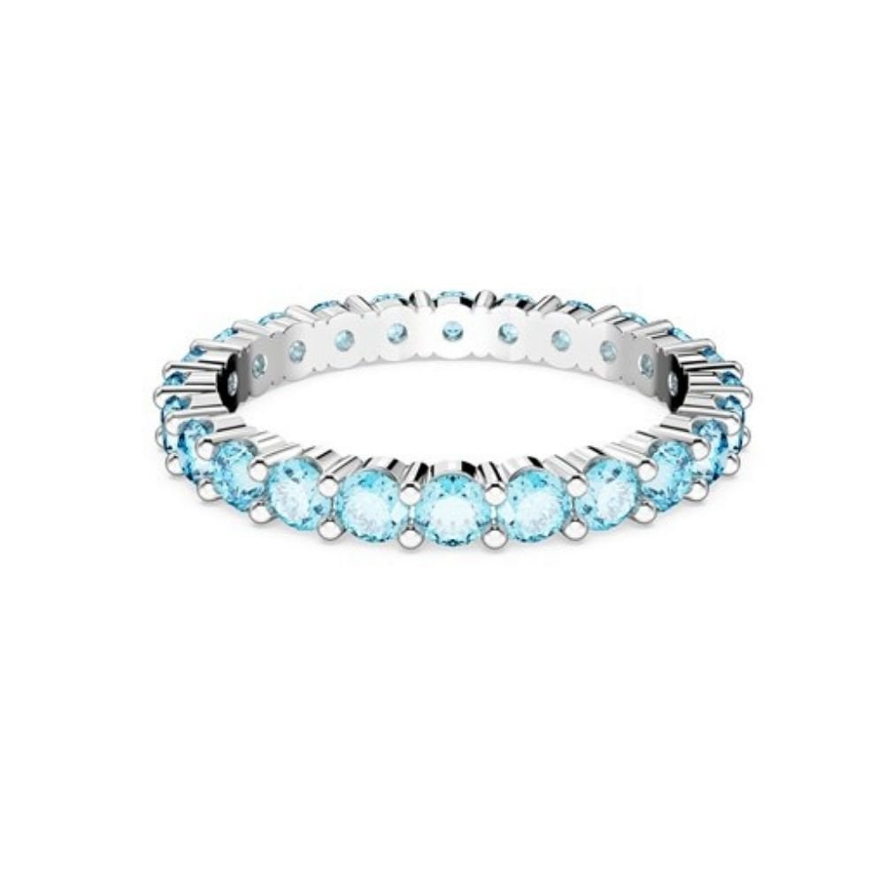 5664429 Swarovski Yüzük Matrix:Ring Aqua Blu/Rhs 64 5664429