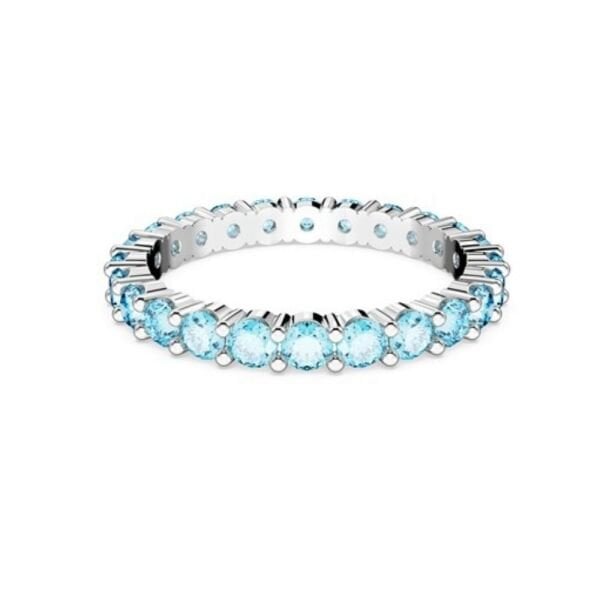 5664429 Swarovski Yüzük Matrix:Ring Aqua Blu/Rhs 64 5664429