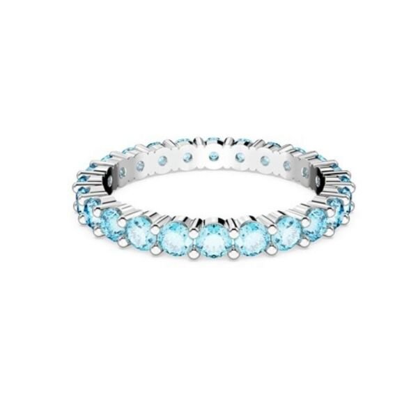 5664428 Swarovski Yüzük Matrix:Ring Aqua Blu/Rhs 62 5664428