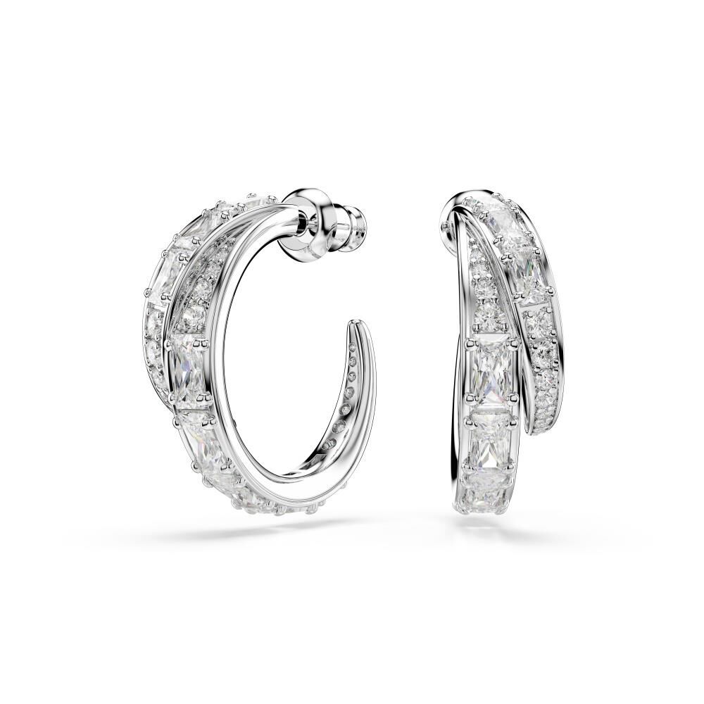 5749069 Swarovski Küpe Vıenna:Pe S Hoops Whıte/Rhs