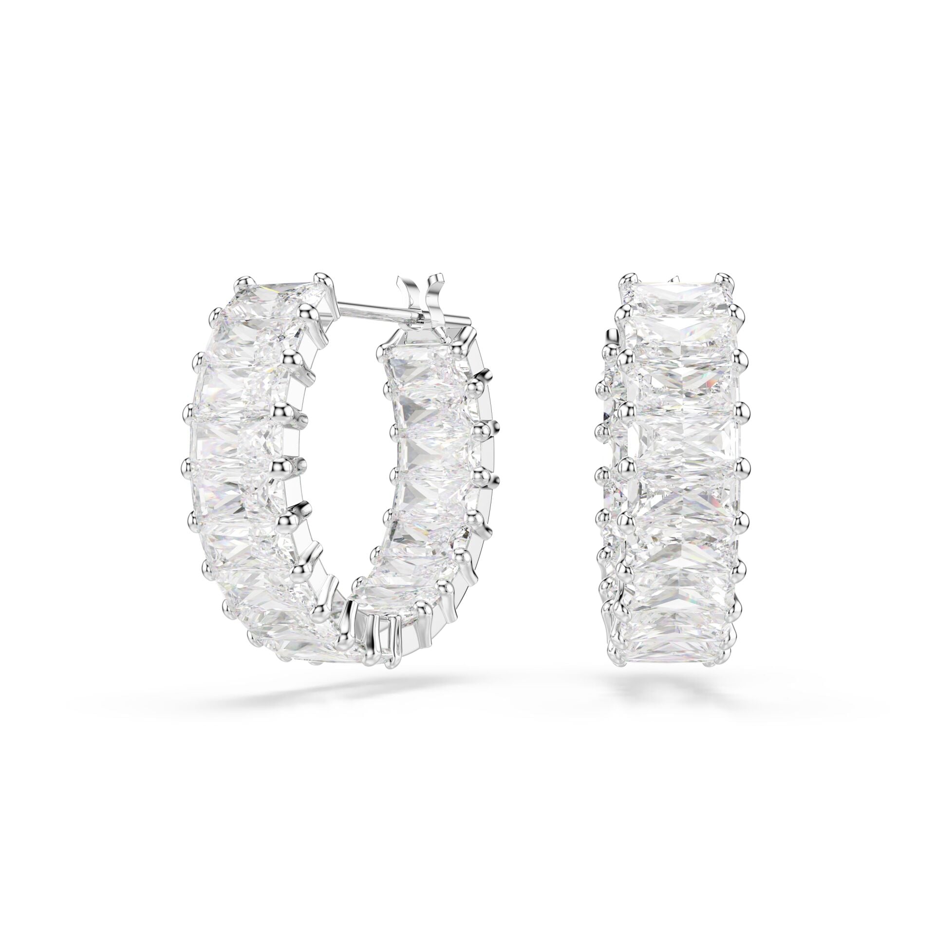 5733397 Swarovski Küpe Matrıx:Pe Mn Hoop Whıte/Rhs