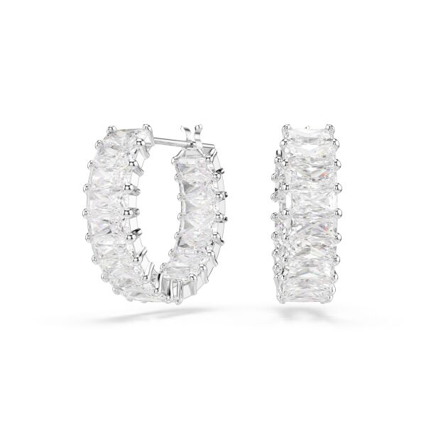 5733397 Swarovski Küpe Matrıx:Pe Mn Hoop Whıte/Rhs
