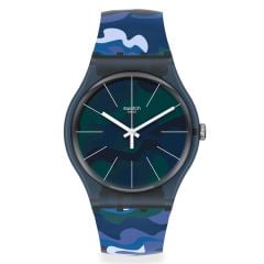 SUON140 Swatch Camouclouds Unisex Kol Saati