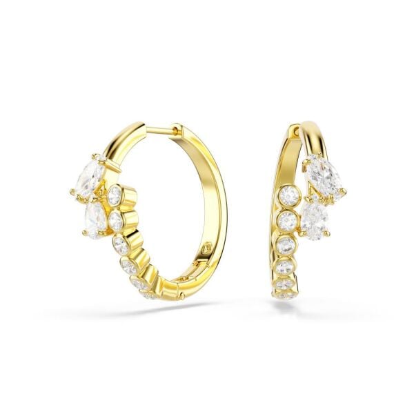 5761975 Swarovski Küpe Mesmera:Pe Hoop Whı/Gos