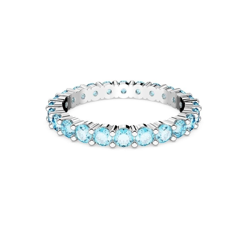 5658673 Swarovski Yüzük Matrix:Ring Aqua Blu/Rhs 60 5658673