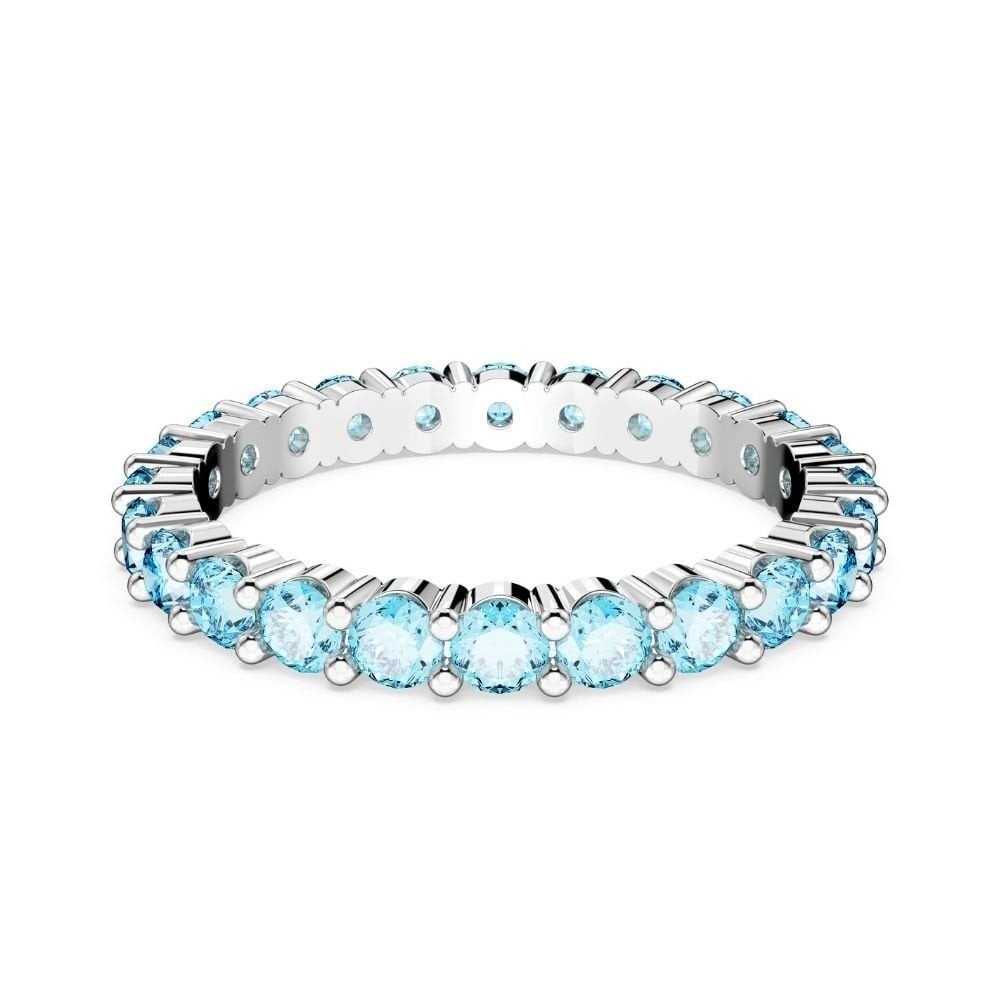 5658671 Swarovski Yüzük Matrix:Ring Aqua Blu/Rhs 52 5658671