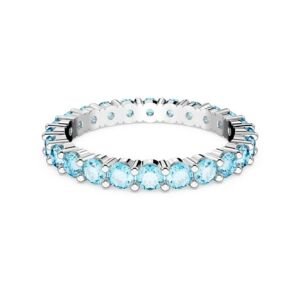5658669 Swarovski Yüzük Matrix:Ring Aqua Blu/Rhs 55 5658669