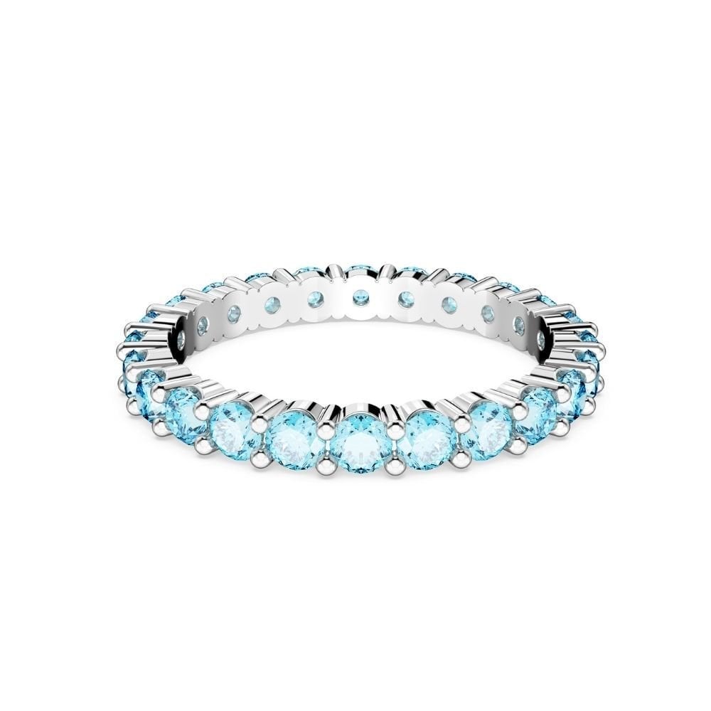 5658668 Swarovski Yüzük Matrix:Ring Aqua Blu/Rhs 58 5658668