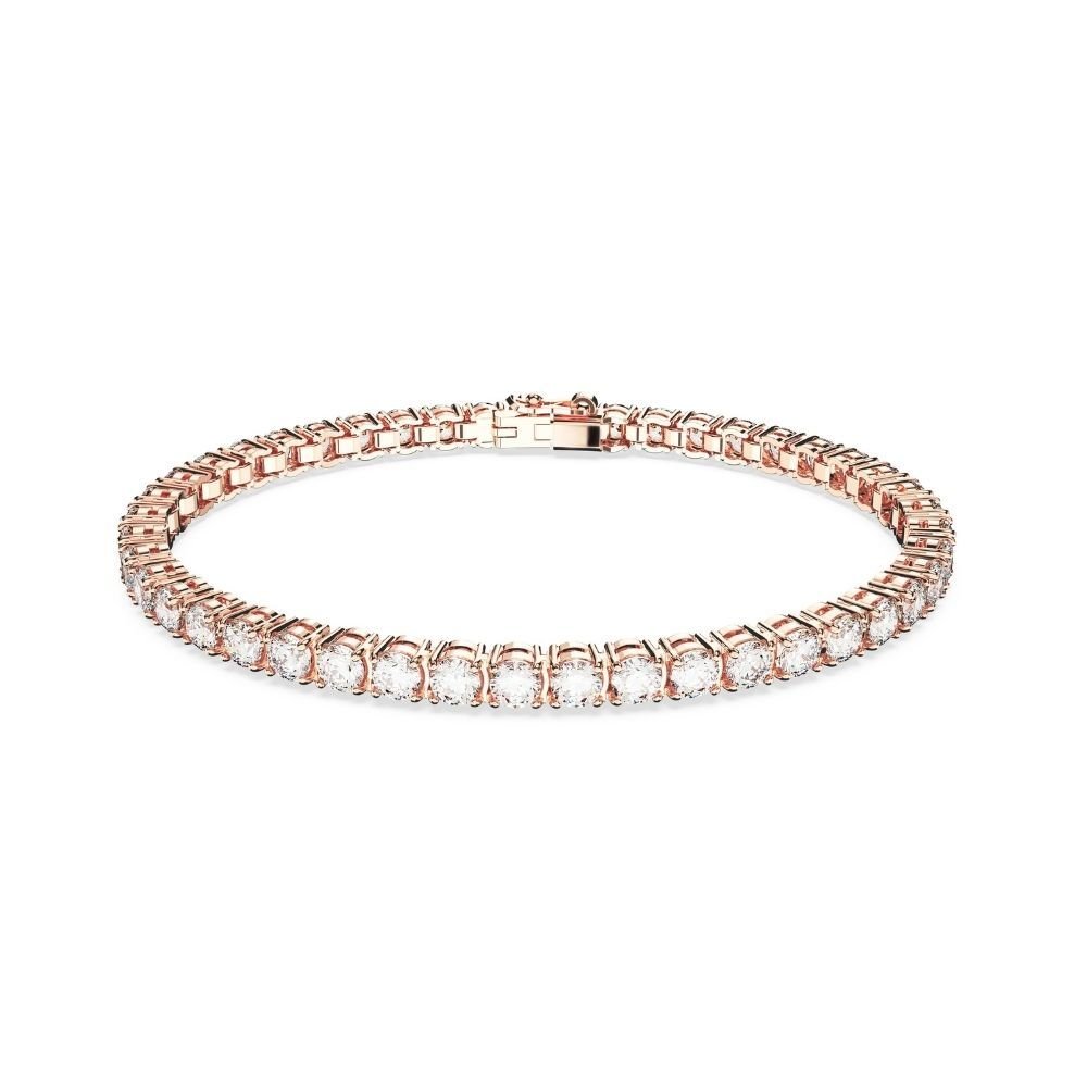 5657659 Swarovski Bilezik Re Matrix:Bracelet S White/Ros M 5657659