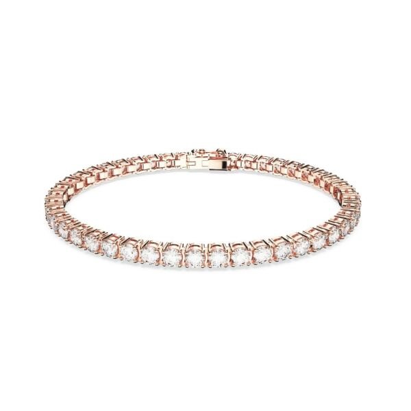 5657659 Swarovski Bilezik Re Matrix:Bracelet S White/Ros M 5657659