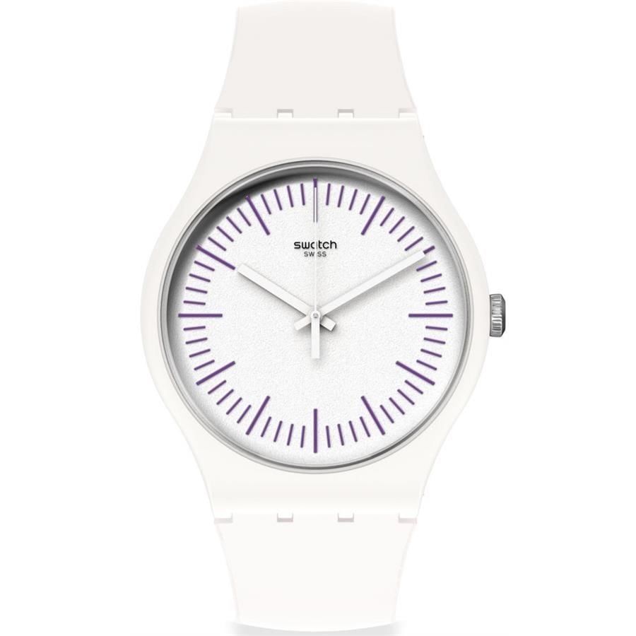 SUOW173 Swatch WhitenPurple Unisex Kol Saati