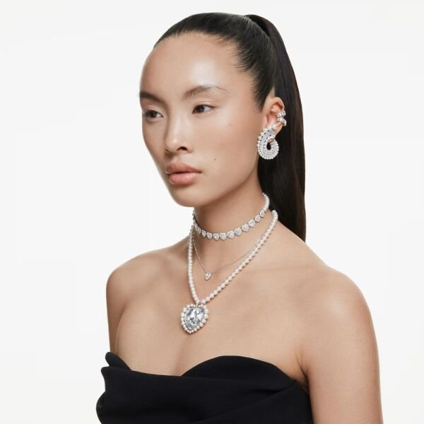 5720872 Swarovski Küpe Ss25 Capsule:Ec Whı/Rhs 5720872