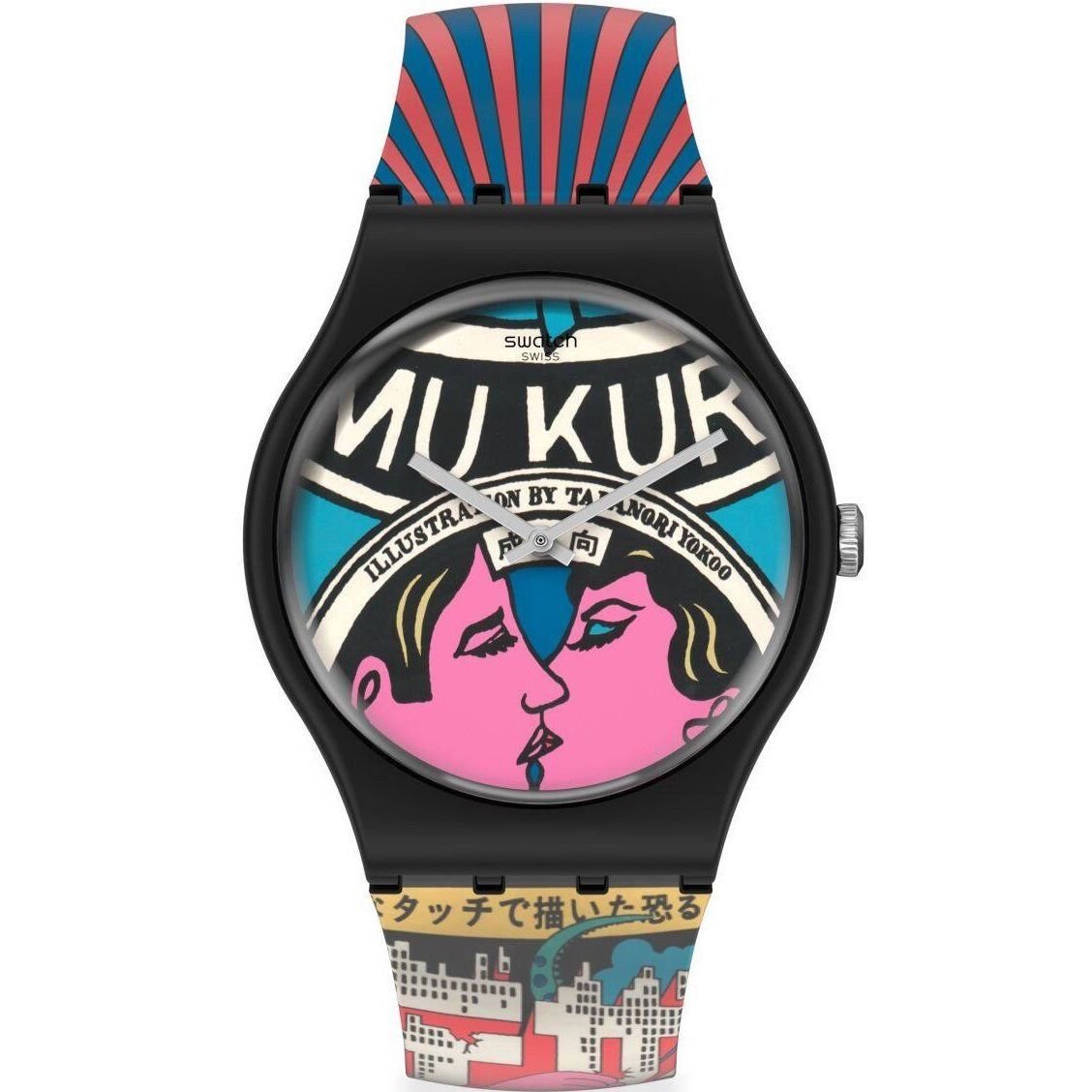 SUOZ334 Swatch The City and Design, The Wonders of Life Unisex Kol Saati