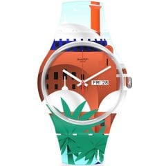 SUOZ719 Swatch A City of A Hundred Names Unisex Kol Saati