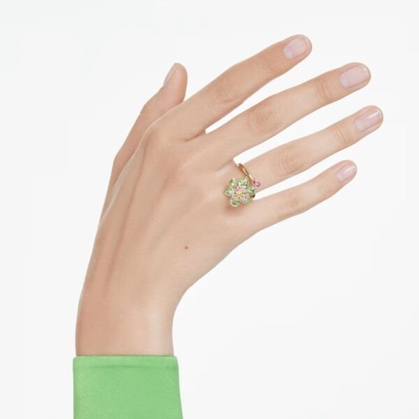 5720297 Swarovski Yüzük Idyllıa:Rıng Green Mul/Gos 55 5720297