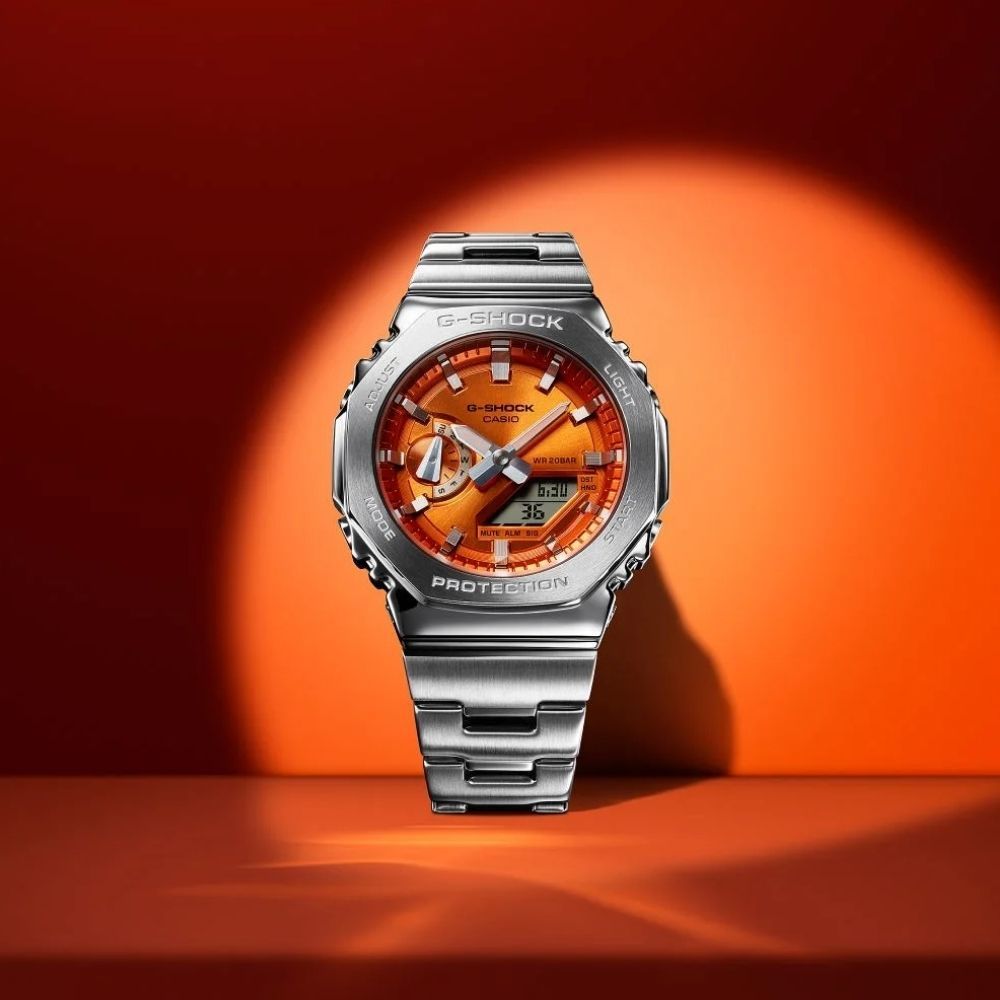 GM-2110D-4ADR Casio G-Shock G-Steel Erkek Kol Saati GM-2110D-4ADR