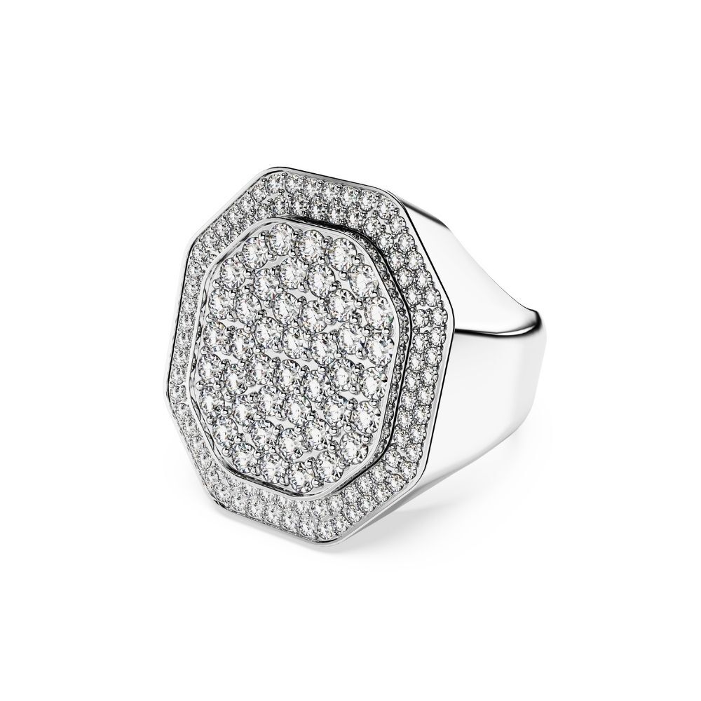 5651382 Swarovski Yüzük Dextera:Ring Signet Cre/Rhs 60 5651382