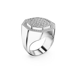 5651380 Swarovski Yüzük Dextera:Ring Signet Cre/Rhs 58 5651380