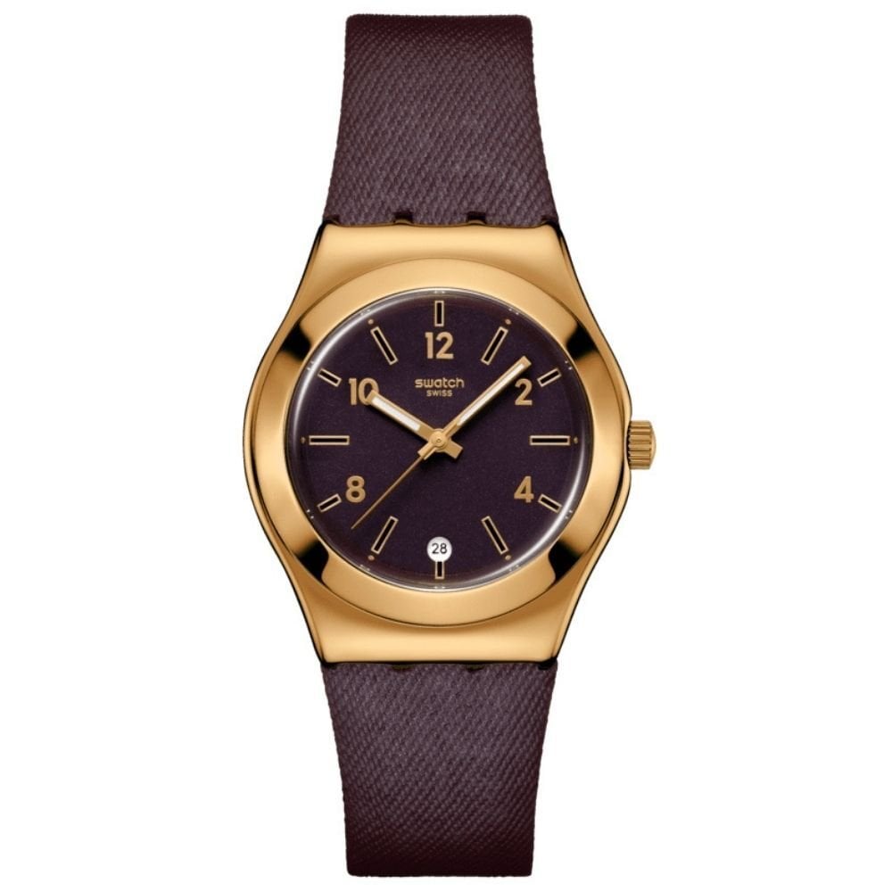 YLG413 Swatch Heart of Burgundy Bayan Kol Saati