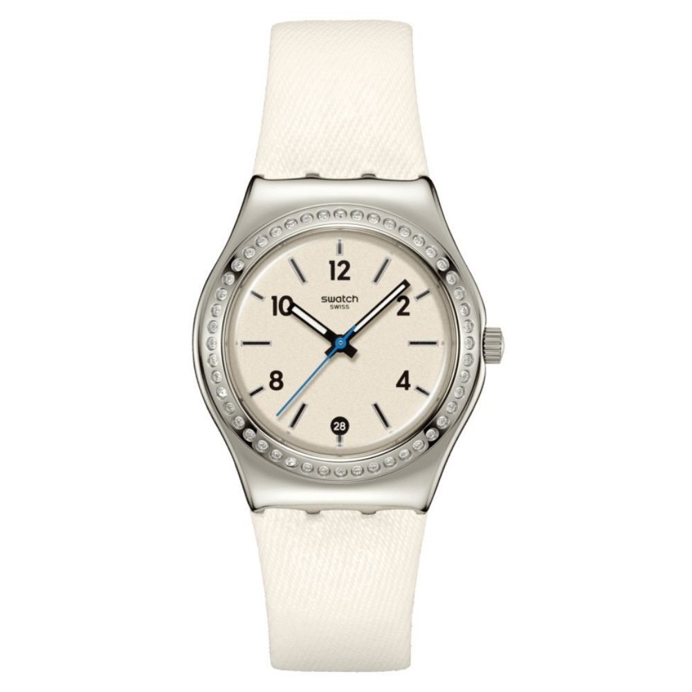 YLS471 Swatch Glacial Petals Bayan Kol Saati