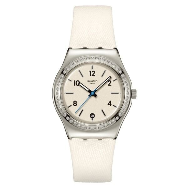 YLS471 Swatch Glacial Petals Bayan Kol Saati