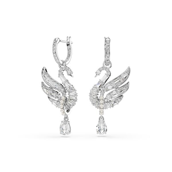 5723388 Swarovski Küpe Swan:Pe Whı/Rhs