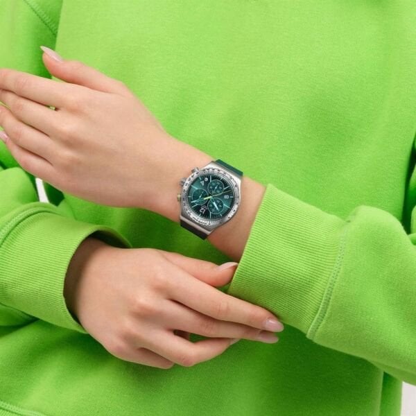 YVS535 Swatch Greenshift Glow Erkek Kol Saati