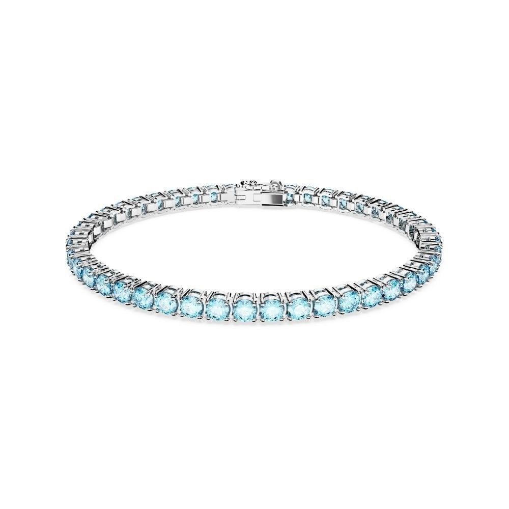 5648929 Swarovski Bilezik Matrix:Bracelet M Aqua/Rhs L 5648929