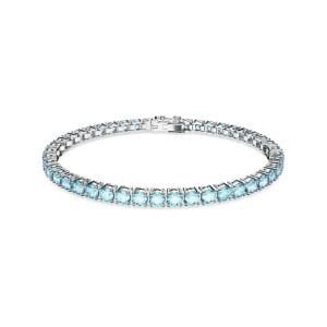 5648929 Swarovski Bilezik Matrix:Bracelet M Aqua/Rhs L 5648929