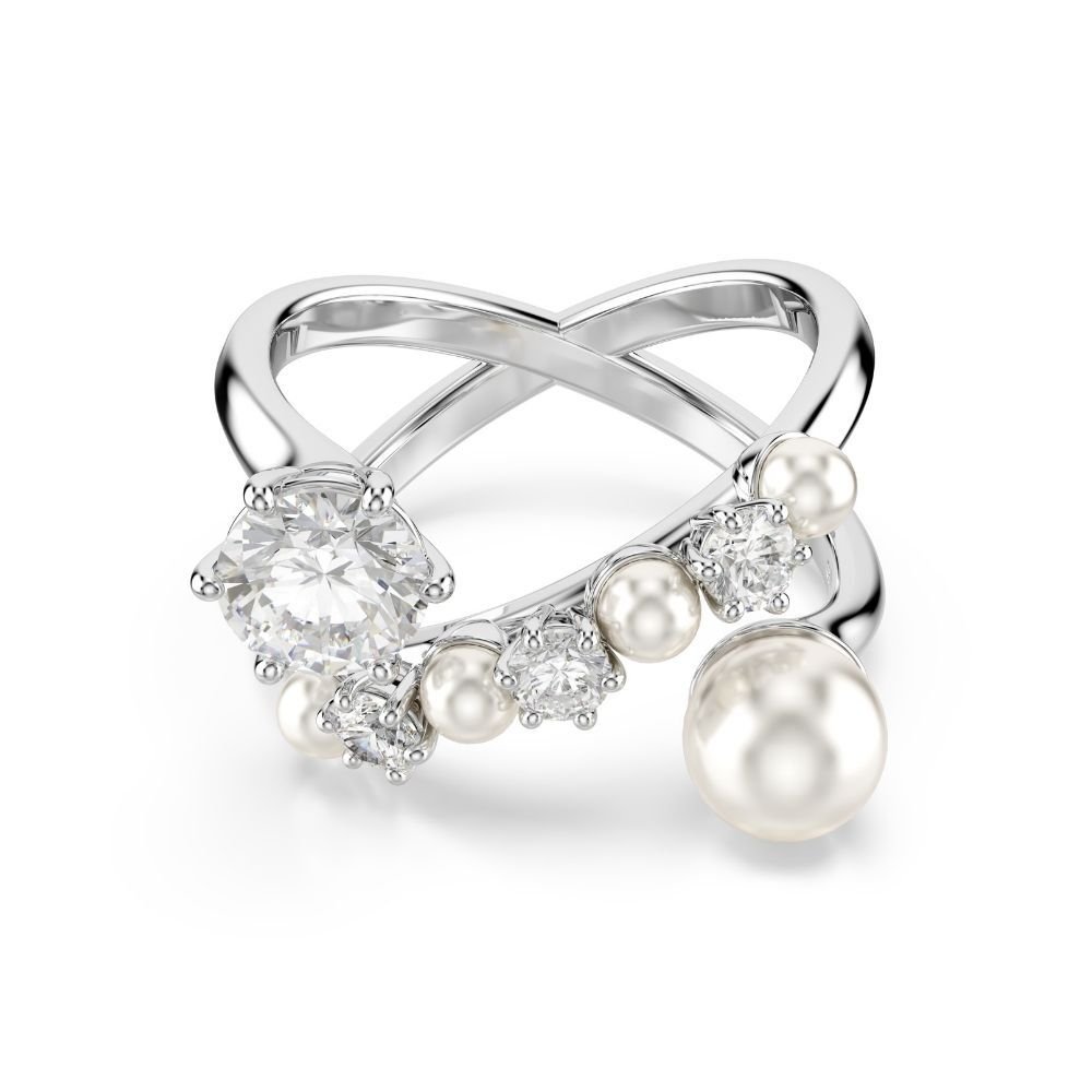 5714378 Swarovski Yüzük Matrıx:Rıng Pearl Open Whıte/Rhs 58 5714378