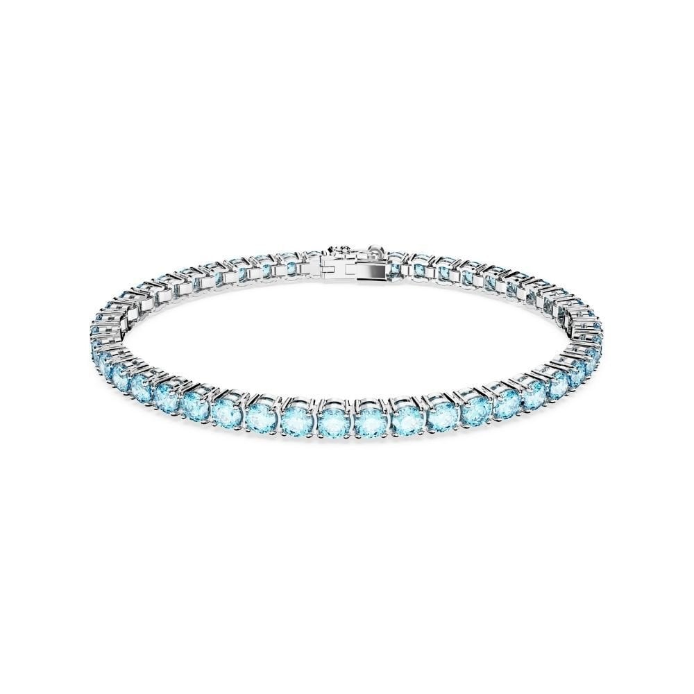 5648928 Swarovski Bilezik Matrix:Bracelet M Aqua/Rhs M 5648928