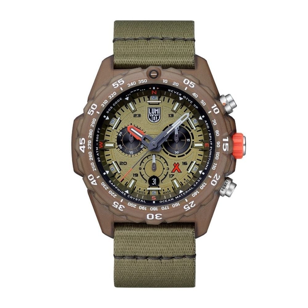 LUMINOX XB.3757.ECO BEAR GRYLLS SURVIVAL ECO MASTER (İsviçre Üretimi Ronda 5030.D Mekanizmalı) Erkek Kol Saati