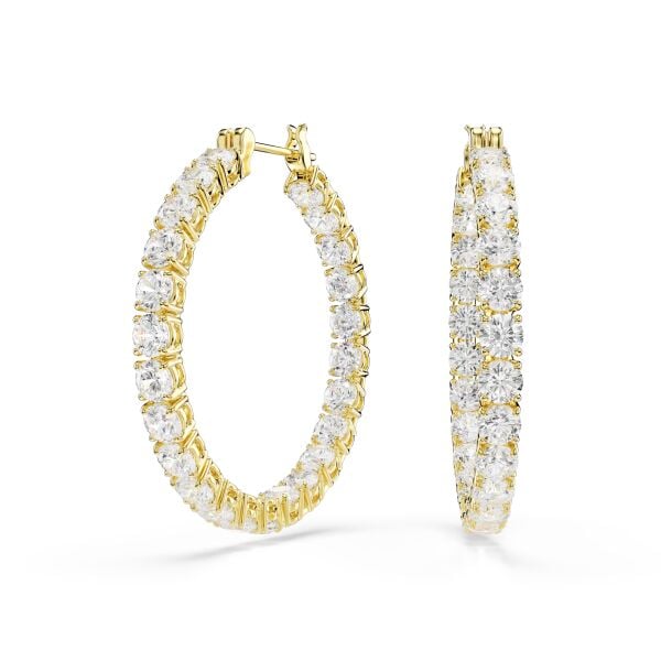 5750620 Swarovski Küpe Matrıx:Pe Hoop Whıte/Gos