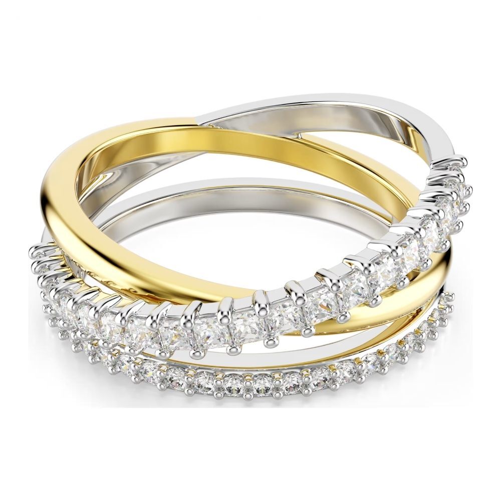 5714163 Swarovski Yüzük Re Hyperbola:Rıng 3 Band Whıte/Mıx 55 5714163